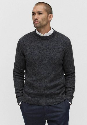 LEWIS - Stickad tröja - navy