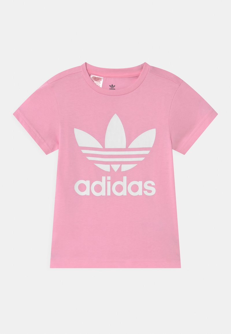 adidas Originals ADICOLOR TREFOIL - T-shirt estampada - true pink/white