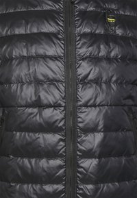 Blauer Casaco de penas - black