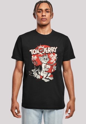TOM UND JERRY ROCKET PRANK - Print T-shirt - black
