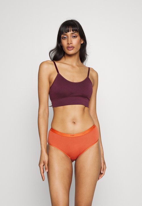 Dim Slip Generous Classic Donna – Mutandina In Morbida Microfibra, Con Inserti In Tulle, Colore Zucca, Taglia M