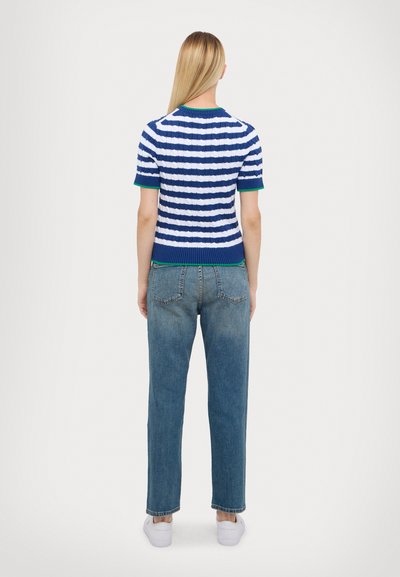 Polo Ralph Lauren SHORT SLEEVED CARDIGAN - Vesta na kopčanje - blue yacht/white