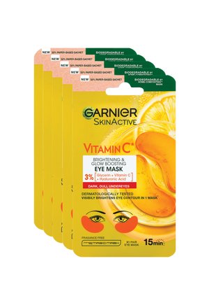 MASCHERA IN TESSUTO OCCHI ILLUMINANTE VITAMINA C CHE RIDUCE L'ASPETTO DELLE OCCHIAIE - 5 PACK - Cura degli occhi - trasparente