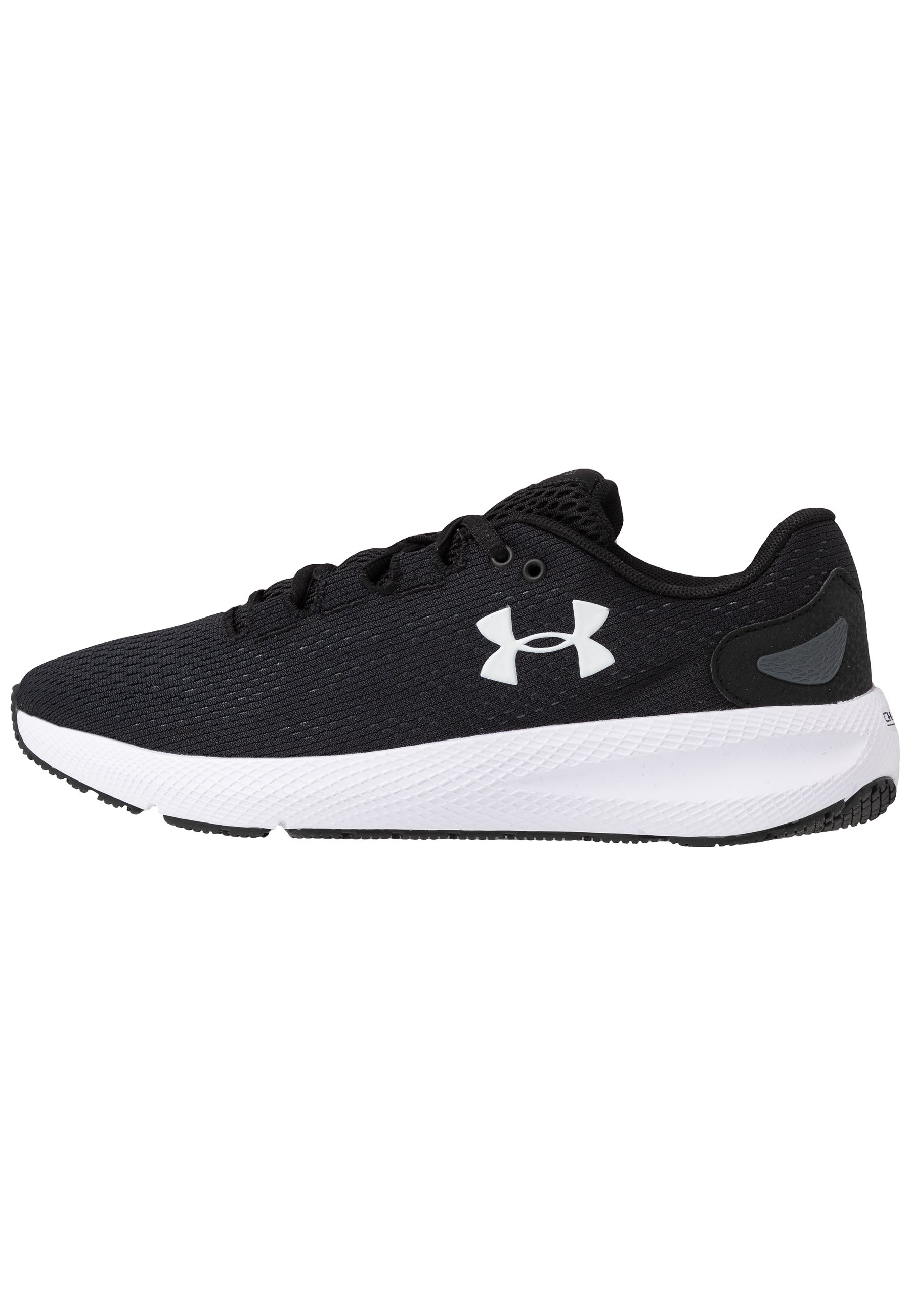 Under Armour CHARGED PURSUIT 2 - Neutralios pronacijos bėgimo bateliai -  black/white/juoda - Zalando.lt