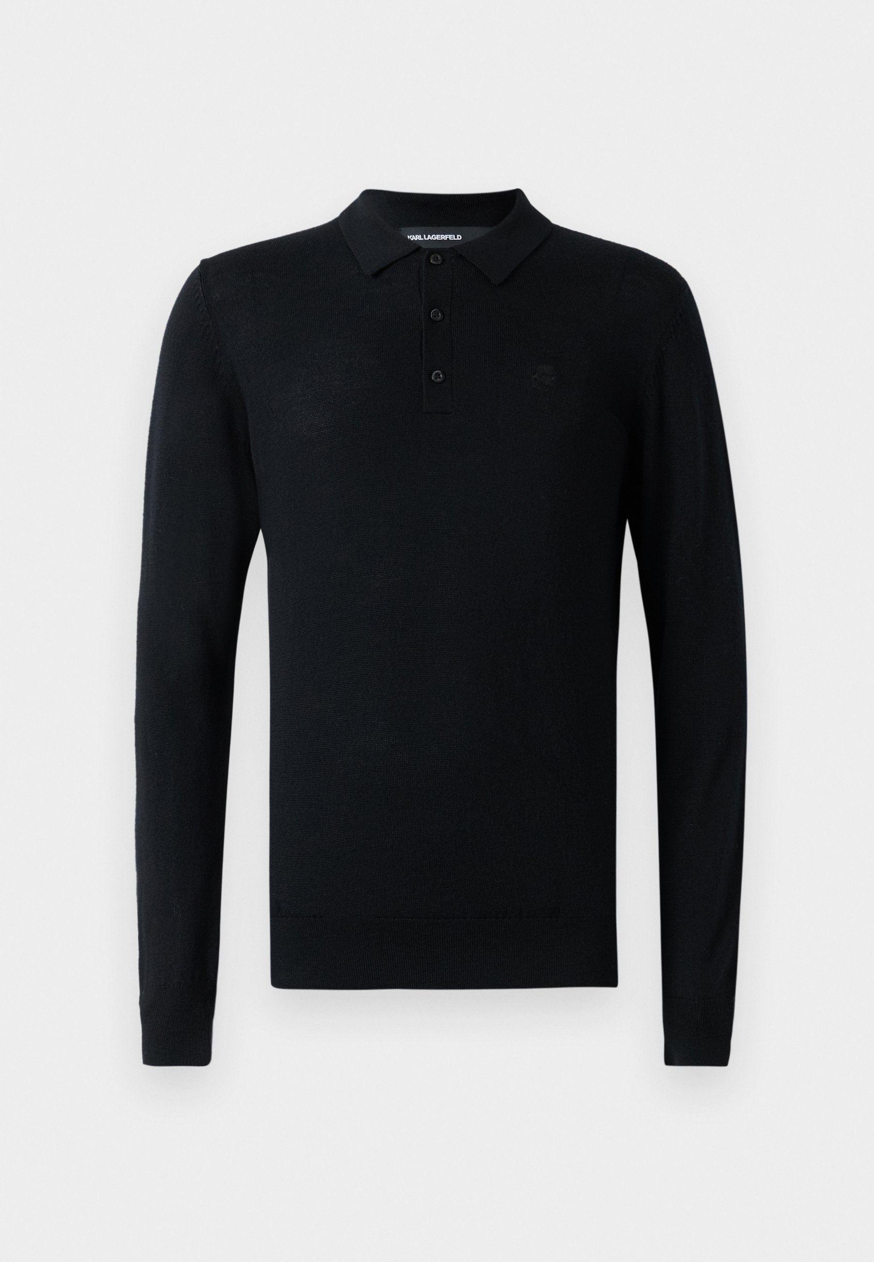 KARL LAGERFELD LS - Polo - black/preto - Zalando.pt