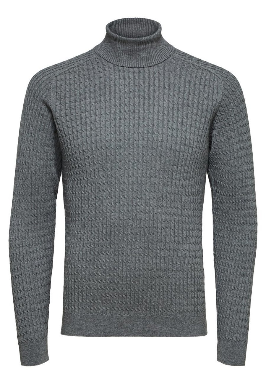 dark grey roll neck