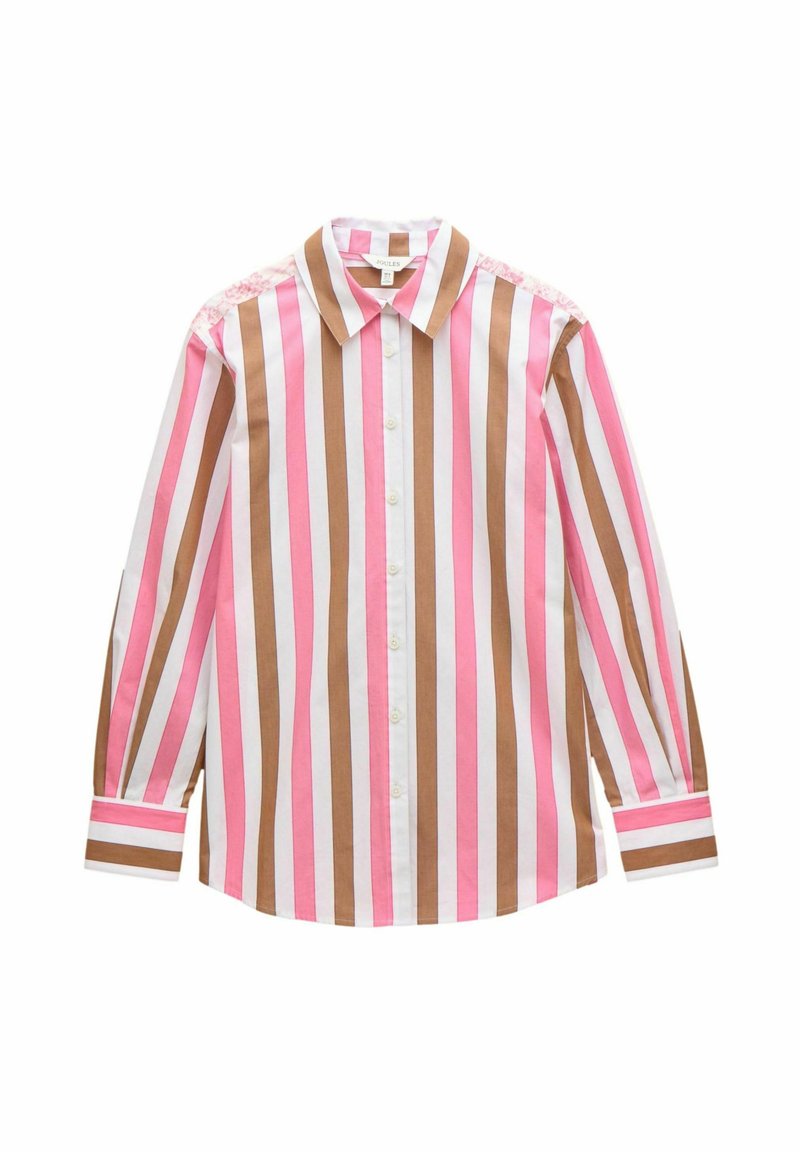 Tom Joule AMILLA LONGLINE - Button-down blouse - pink tan stripe