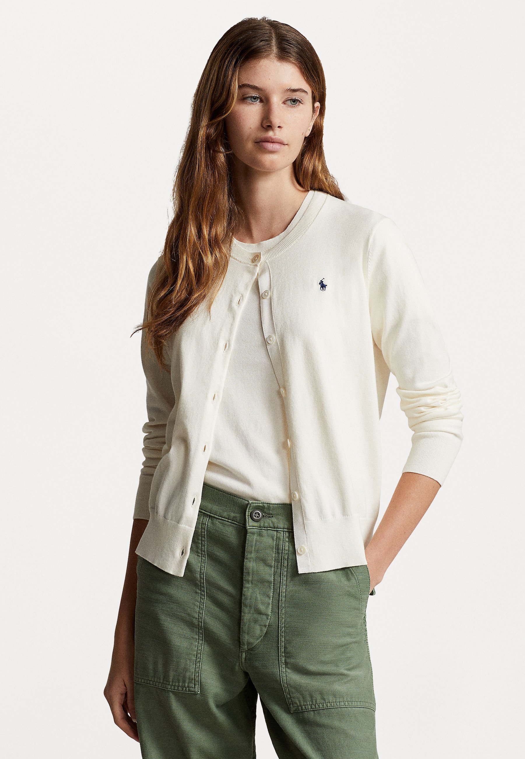 Polo Ralph Lauren PIMA COTTON LONG SLEEVE CARDIGAN - Cardigan 