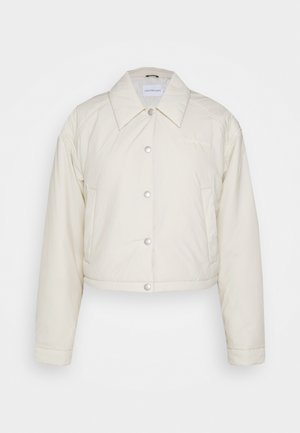 Calvin Klein Jeans CROPPED COACH JACKET - Lahka jakna - eggshell