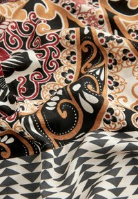Next SPLICED LONGLINE KIMONO  - Viitta - brown cream paisley floral