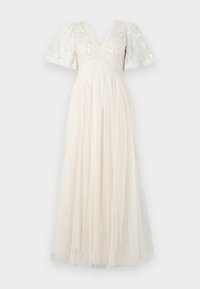 GARLAND RIBBON BODICE ANKLE GOWN - Galajurk - cream