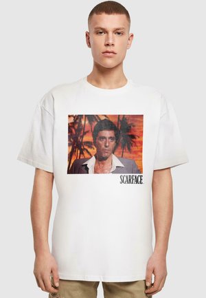 SCARFACE-TONY MONTANA HEAVY - T-Shirt print - white