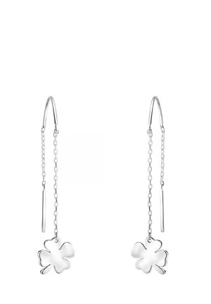 DURCHZIEHER CLOVERLEAF BAR - Ohrringe - silver coloured