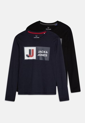 JCOLOGAN TEE CREW NECK JNR 2 PACK - Camiseta de manga larga - navy/black