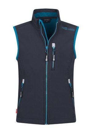 TROLLKIDS, UNISEX - Waistcoat - black/petrol
