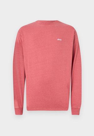 Obey Clothing LOWERCASE UNISEX - Long sleeved top - pigment mineral red