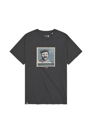 Bavarian Caps GUSTL BRIEFMARKE - Print T-shirt - anthrazit