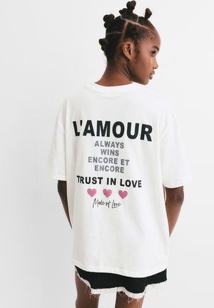 T-Shirt print - white