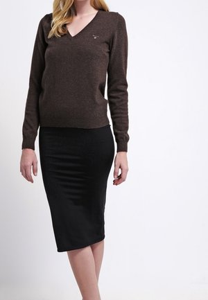 Pullover - dark brown