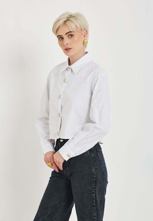 MARIVI - Blúzka so zapínaním na gombíky - white