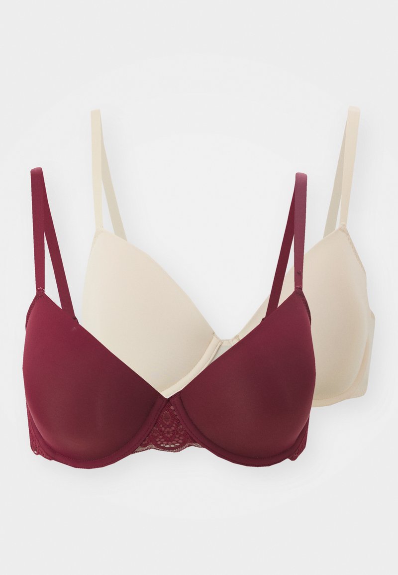 DORINA LORENA 2 PACK - T-shirt-bh - red/beige/röd - Zalando.se