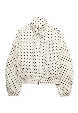 Marks & Spencer, POLKA DOT FUNNEL NECK - Overgangsjakke - ivory mix