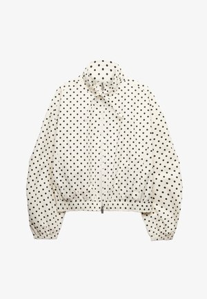 Marks & Spencer, POLKA DOT FUNNEL NECK - Jas - ivory mix