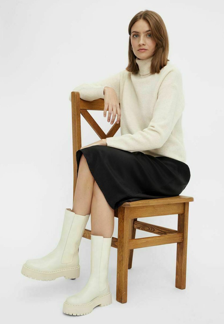 Bianco BIADEB LONG BOOT - Stivali con plateau - ice/bianco - Zalando.it