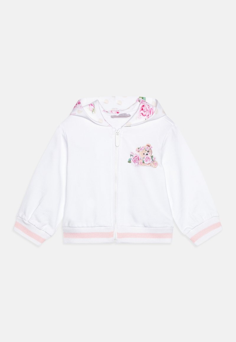 Monnalisa CAPPUCCIO UNIT - Sudadera con cremallera - white