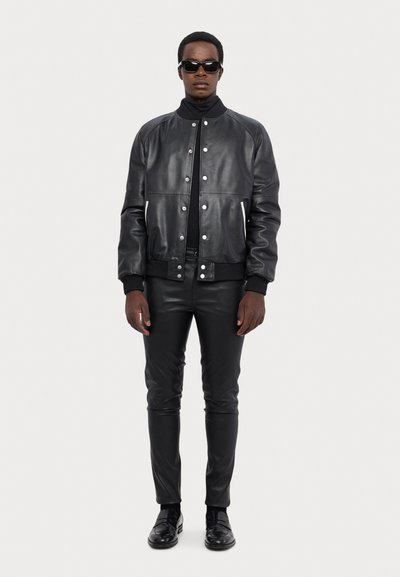 STUDIO ID LIAM TROUSER - Lederhose - black