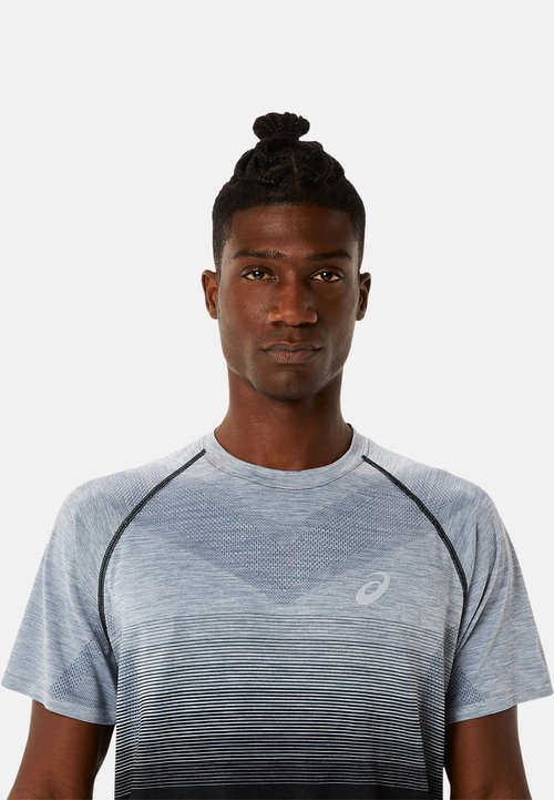 ASICS SEAMLESS SS - Sports T-shirt - performance black carrier grey — photo 4