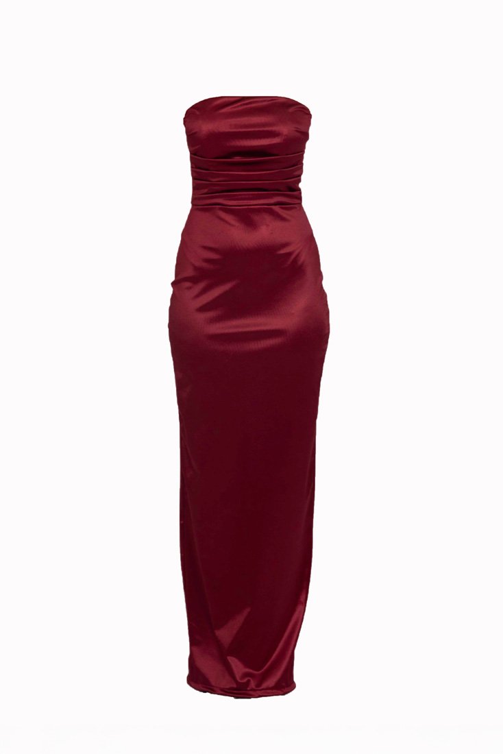 WAL G PETITE Cocktailjurk bordeauxrood