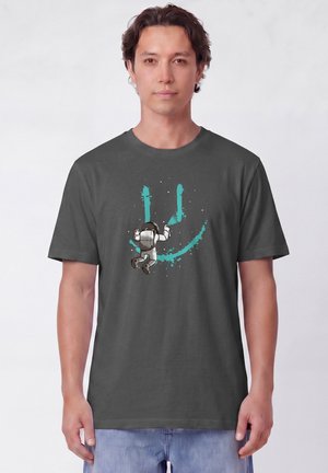watapparel, GRAFFITI ASTRONAUT UNISEX - T-shirt imprimé - anthracite