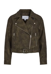 VILINE BIKER JACKET - Chaqueta de cuero sintético - brown patina