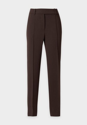 MICHAEL Michael Kors, TAILORED SLIM LEG PANT - Pantalon classique - chocolate