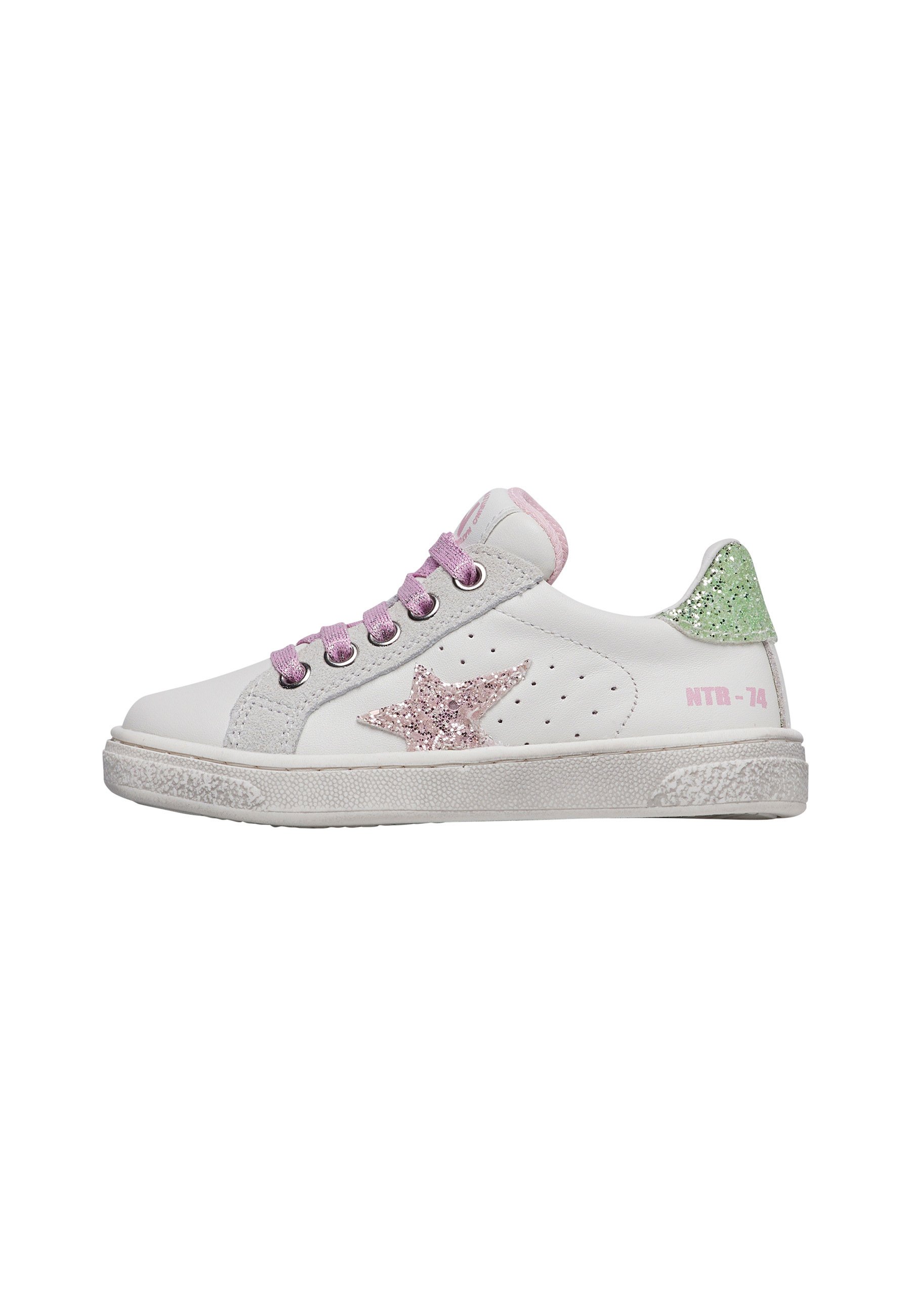 Naturino PINN ZIP - Scarpe primi passi - weiß grün/bianco