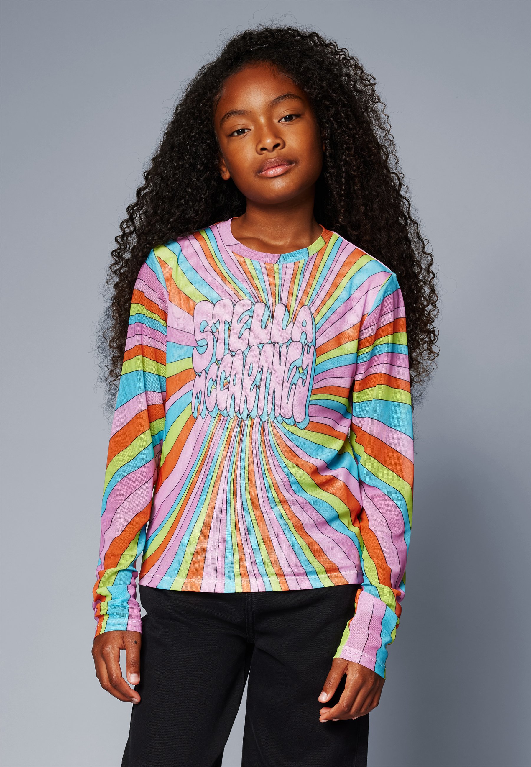 Stella McCartney Kids Long sleeved top - multi-coloured/pink