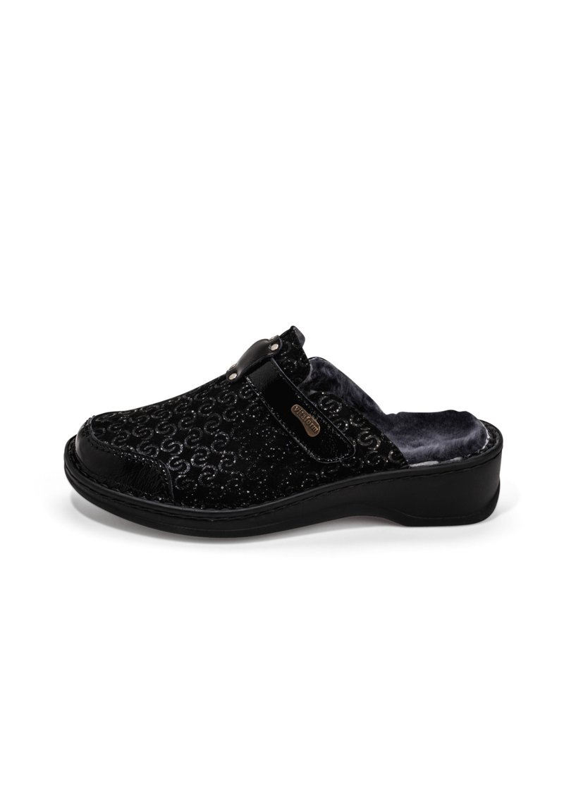 Damen Sneaker | vitaform Hausschuh schwarz - SF30885 Damen Sneaker | vitaform Hausschuh schwarz - SF30885