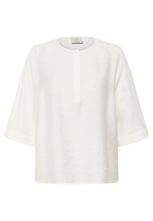 Kaffe, KAPENELOPE WITH ROUND NECK - Bluse - chalk