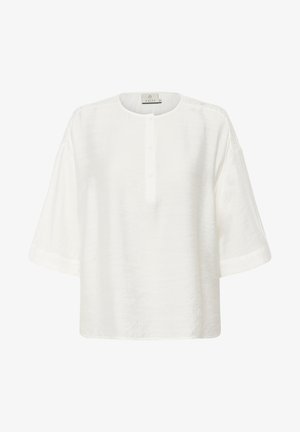 Kaffe, KAPENELOPE WITH ROUND NECK - Blouse - chalk