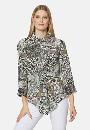 MIT KNOTEN-EFFEKT UND 3/4-ÄRMELN - Bluse - natural white   multicolor