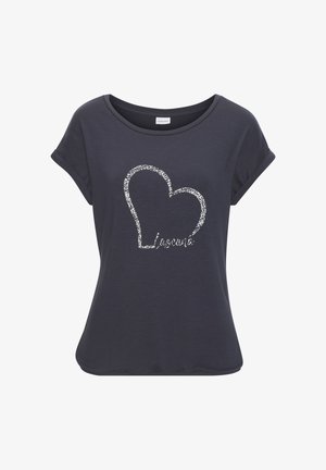 KURZARM - Majica kratkih rukava s printom - navy