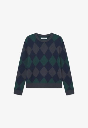 DOUBLE A BY W.W. JAN CREW NECK - Džemper - green gables check