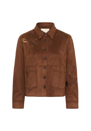 Cream, CRBILLIE SUEDE JACKET - Bunda z nepravej kože - friar brown