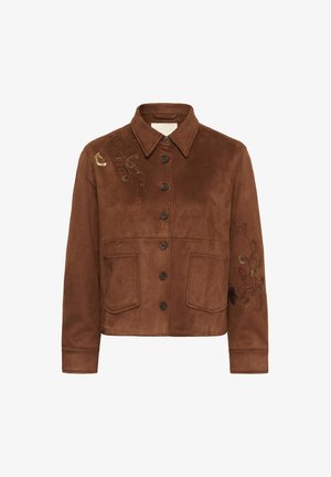 Cream, CRBILLIE SUEDE JACKET - Bunda z nepravej kože - friar brown