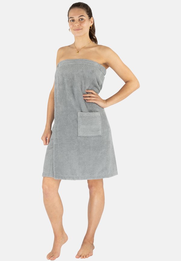 SAUNAKILT OEKO-TEX MARDIN - Bademantel - grau