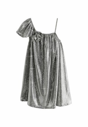 REGULAR FIT - Cocktailjurk - silver sequin