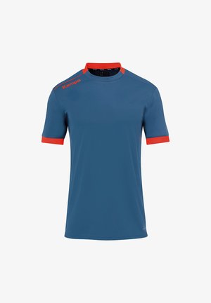 PLAYER - Print T-shirt - ice grau fluo rot