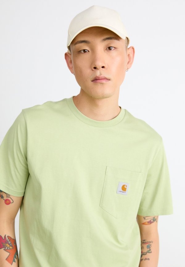 POCKET - Basic T-shirt - pale olive2