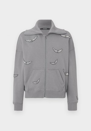 MILLY ZIP WINGS - Sweat zippé - medium grey